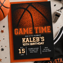 Geburtstagsbasketball Game Time, Sport-Geburtstag