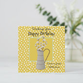 Geburtstagsbauernhaus Bouquet Willows Gold Sage Gr (Stehend Vorderseite)