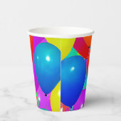 Geburtstagsbecher mit Ballondesign Pappbecher (Rechts)