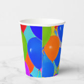 Geburtstagsbecher mit Ballondesign Pappbecher (Rechts)