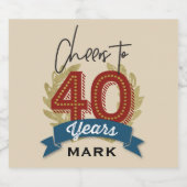 Geburtstagsbeere Bierflaschenetikett (Einzelnes Label)