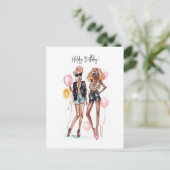 Geburtstagsbestien Postkarte (Stehend Vorderseite)