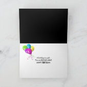 Geburtstagsbier auf der Black Card Karte (Innenseite)