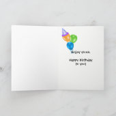 Geburtstagsbier mit Kerze Karte (Innenseite)