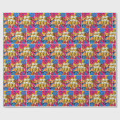 Geburtstagsbier Prost Pop Art Geschenkpapier (Flach)