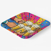 Geburtstagsbier Prost Pop Art Pappteller (Gewinkelt)