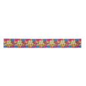 Geburtstagsbier Prost Pop Art Satinband (Vorderseite)