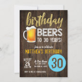 Geburtstagsbiere Geburtstags-Einladung Einladung (Vorderseite)