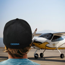 Geburtstagsblaue Cessna-Typografie Einfach Modern