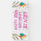 GeburtstagsBliss: Anpassbare Banner für Mädchen (Vertikal)