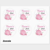 Geburtstagsblume Mädchen Pumpkin Pink Sticker jede (Blatt)