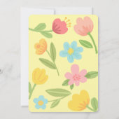 Geburtstagsblumen Spaß Einladung (Rückseite)