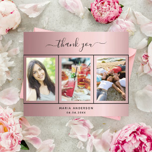Geburtstagsblush Rosa Foto Dank Karte