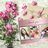 Geburtstagsblush Rosa Foto Dank Karte