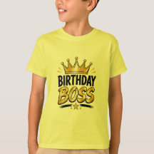 Geburtstagsboss-Grafik-T-Shirt für Teenager  Lusti