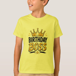 Geburtstagsboss-Grafik-T-Shirt für Teenager Lusti T-Shirt