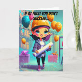 Geburtstagsbriefe und Ingenieurinnen Karte (Vorderseite)