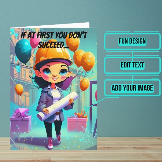 Geburtstagsbriefe und Ingenieurinnen Karte