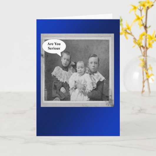 Geburtstagsbrüder - Retro Karte (Gelbe Blume)