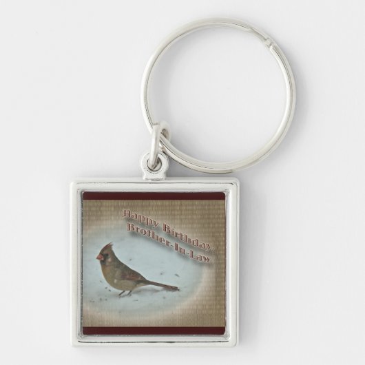 Geburtstagsbruderin-Kardinal Schlüsselanhänger (Vorne)