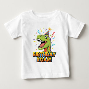 Geburtstagsbrüllen Süßes Dinosaurier-Geburtstagsfe Baby T-shirt