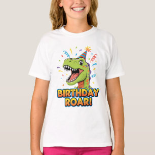Geburtstagsbrüllen Süßes Dinosaurier-Geburtstagsfe T-Shirt