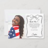 Geburtstagsbug Foto handschriftlich Dankeskarte (Vorderseite)