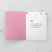 Geburtstagsbunny hält einen Kaffeecup Karte (Innenseite)