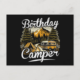 Geburtstagscamper Camping Feiertagspostkarte