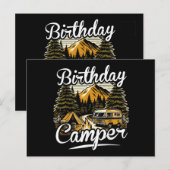 Geburtstagscamper Camping Postkarte (Vorne/Hinten)