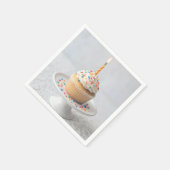 Geburtstagscupcake mit einer Kerze Serviette (Ecke)