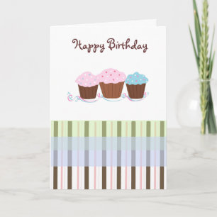 Geburtstagscupcakes Karte