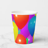 Geburtstagscups mit Balloondesign Pappbecher (Rückseite)