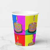 Geburtstagscups mit Cake Design Pappbecher (Rechts)