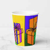 Geburtstagscups mit Geschenkdesign Pappbecher (Rechts)