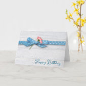 Geburtstagsdämmerung in Polka Dot Ribbon Karte (Gelbe Blume)