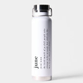 Geburtstagsdefinition Juni Trinkflasche (Rückseite)