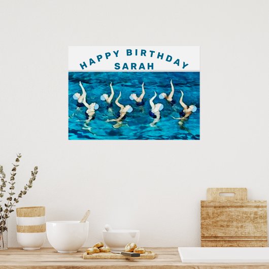 Geburtstagsdekoration Poster (Küche)