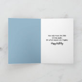 Geburtstagsdelphin aus dem Wasser springen Karte (Innenseite)