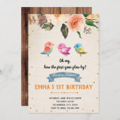 Geburtstagsdusche Einladung (Vorne/Hinten)