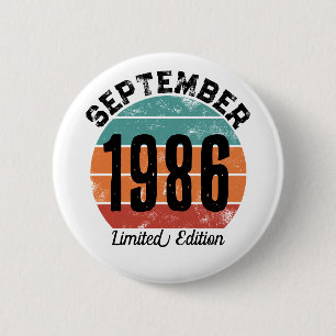 Geburtstagsedition September 1986 Limitierte Aufla Button