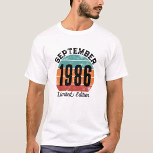 Geburtstagsedition September 1986 Limitierte Aufla T-Shirt