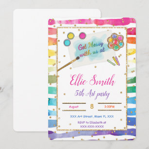 Geburtstagseinladung bemalen einladung