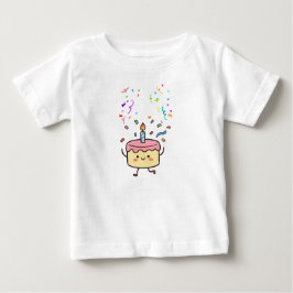Geburtstagseinladung Blau Minimal Elegant Baby T-shirt