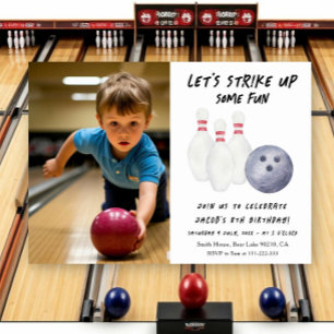Geburtstagseinladung Bowling Kinderparty Einladung