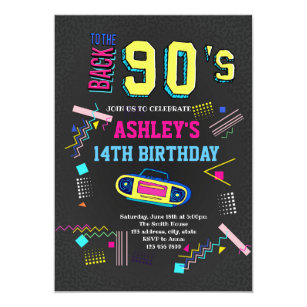 90s Einladungen Zazzle De