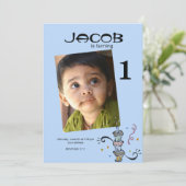 Geburtstagseinladung Einladung (Stehend Vorderseite)