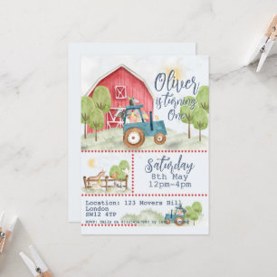🚜🎉 Geburtstagseinladung Farmyard Freunde Einladung