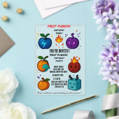 Geburtstagseinladung Fruit Fusion | Bunt Acryleinladungen (In Situ (Hochzeit))