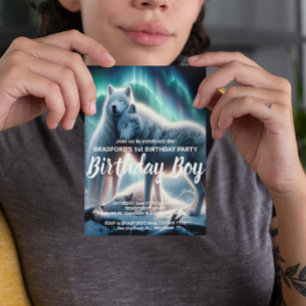 Geburtstagseinladung für Arktische Wächter Postkarte